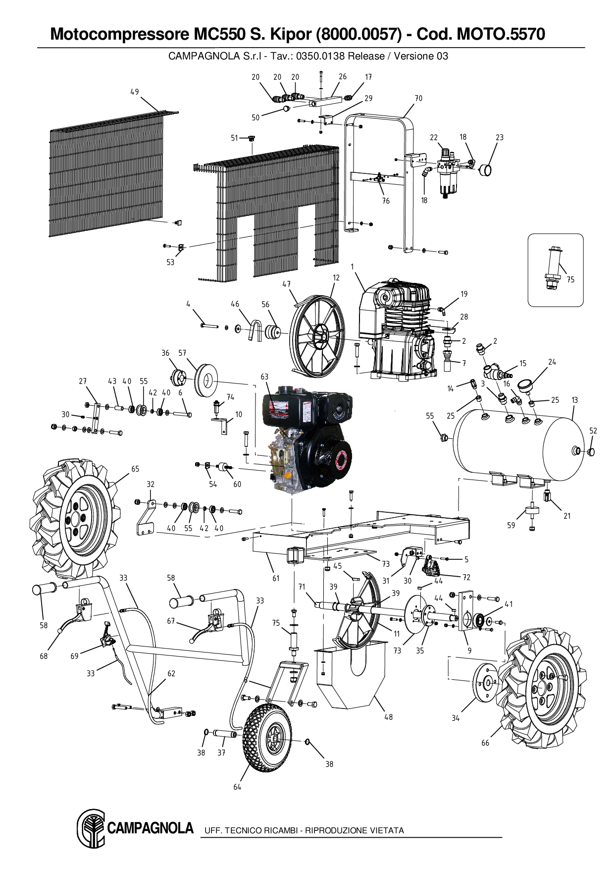 MOTO.5570_Motocomp. MC550 S. Kipor (8000.0057)